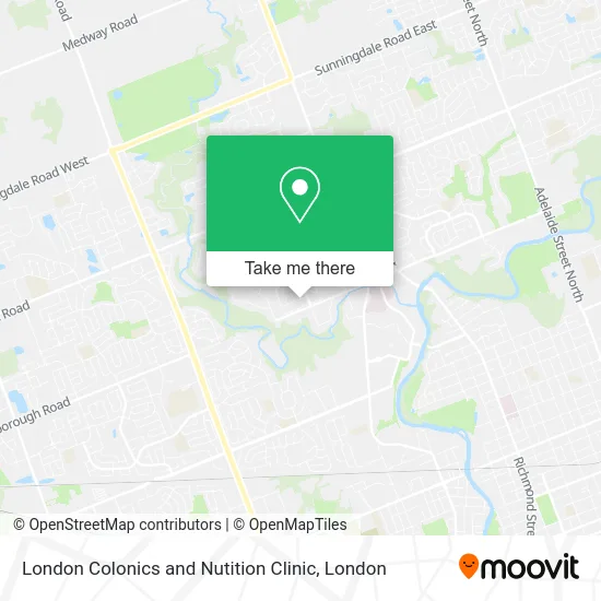 London Colonics and Nutition Clinic map