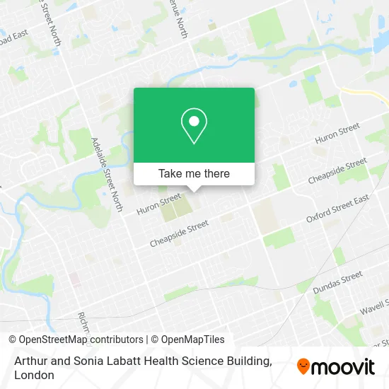 Arthur and Sonia Labatt Health Science Building map