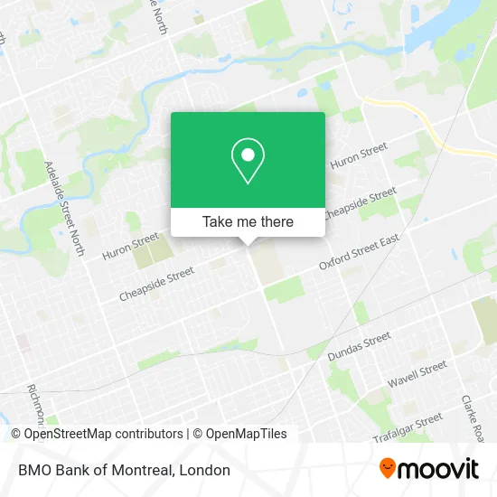 BMO Bank of Montreal map