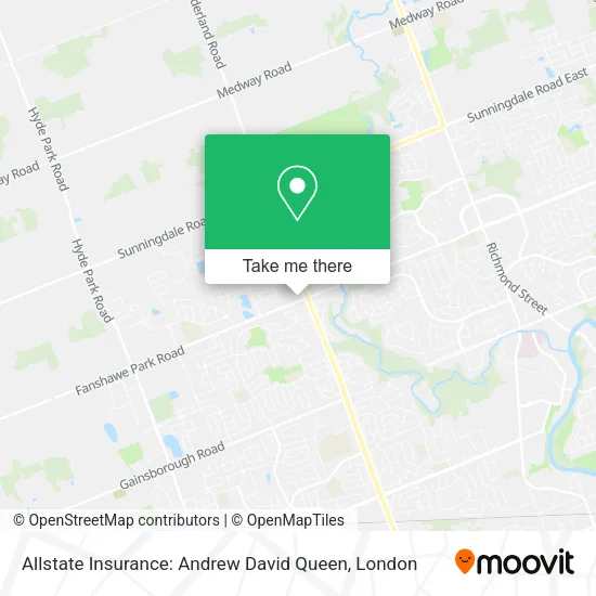 Allstate Insurance: Andrew David Queen map