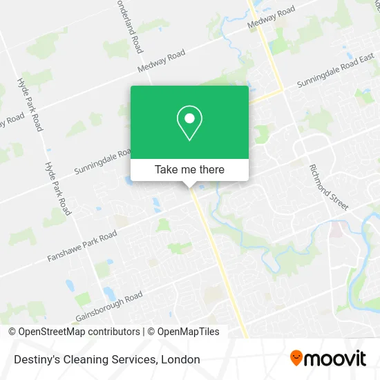 Destiny's Cleaning Services map