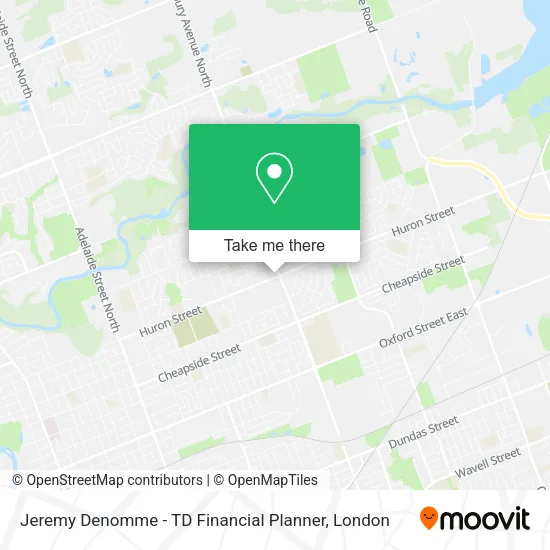Jeremy Denomme - TD Financial Planner map