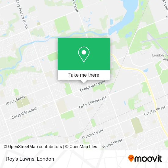 Roy's Lawns map