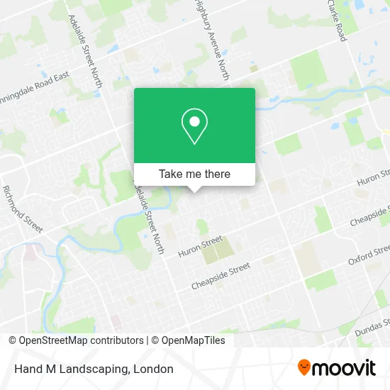 Hand M Landscaping map