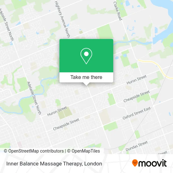 Inner Balance Massage Therapy map