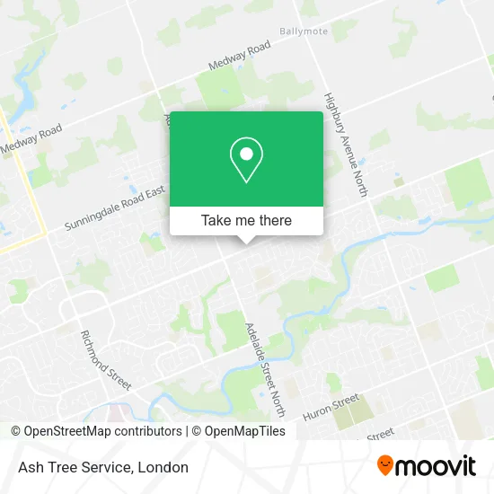 Ash Tree Service map