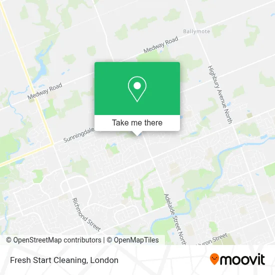 Fresh Start Cleaning map