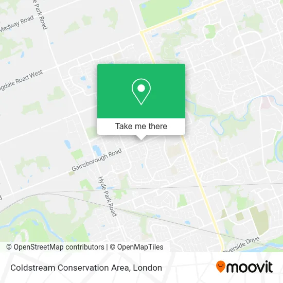 Coldstream Conservation Area map
