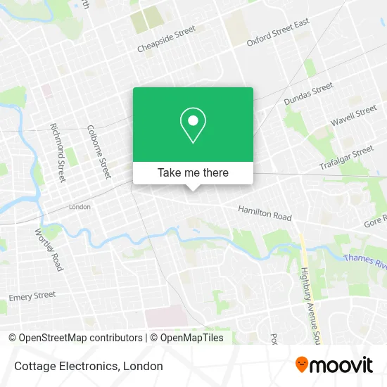 Cottage Electronics map