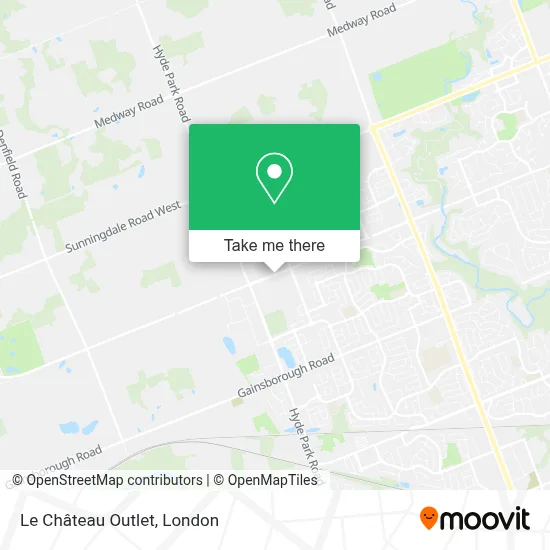Le Château Outlet map
