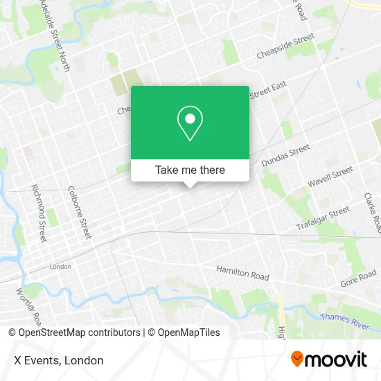 X Events map