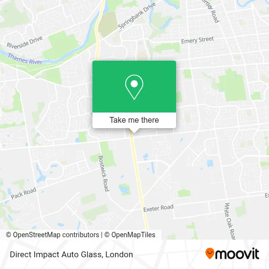 Direct Impact Auto Glass map