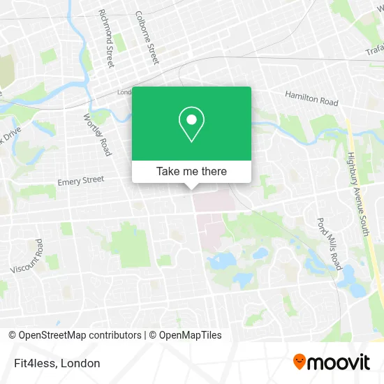 Fit4less map