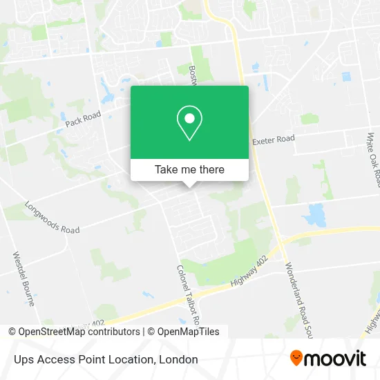 Ups Access Point Location map