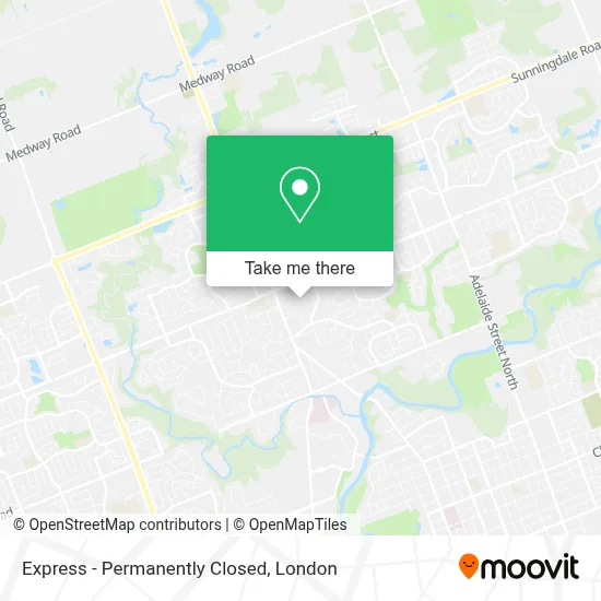 Express - Permanently Closed map