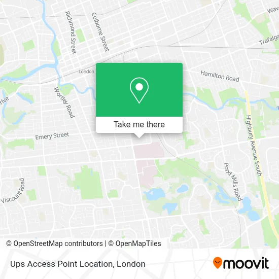 Ups Access Point Location map