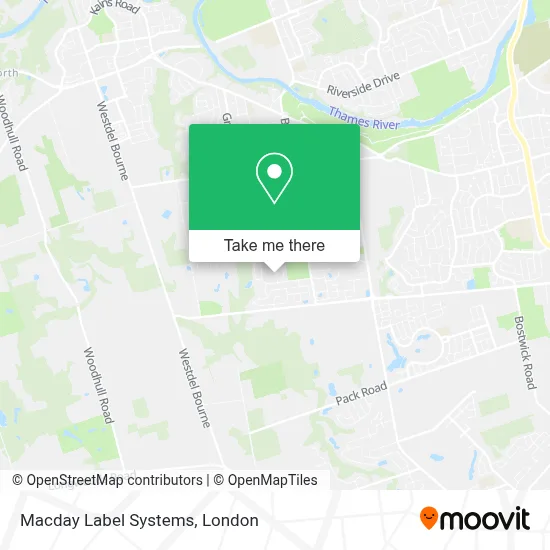 Macday Label Systems map
