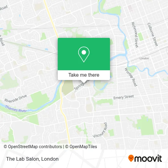 The Lab Salon map