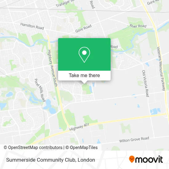 Summerside Community Club map