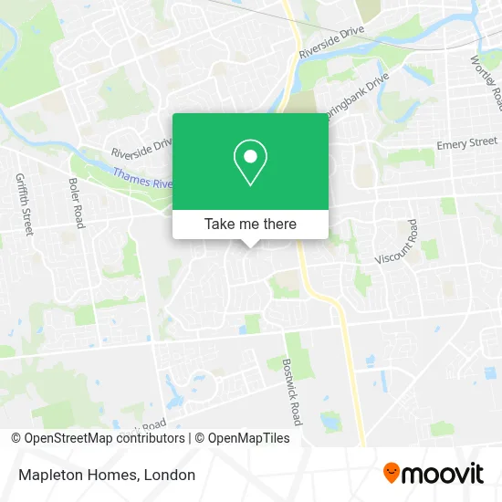 Mapleton Homes map
