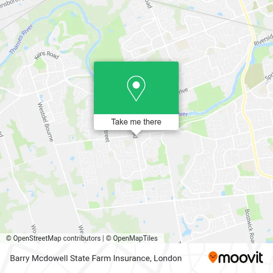 Barry Mcdowell State Farm Insurance map