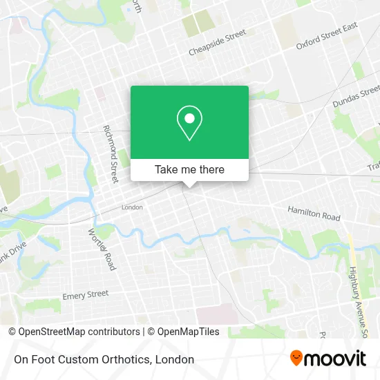 On Foot Custom Orthotics map