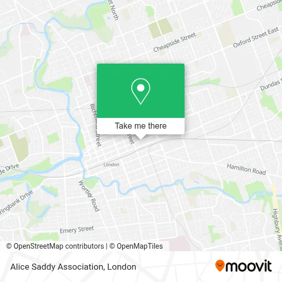 Alice Saddy Association map