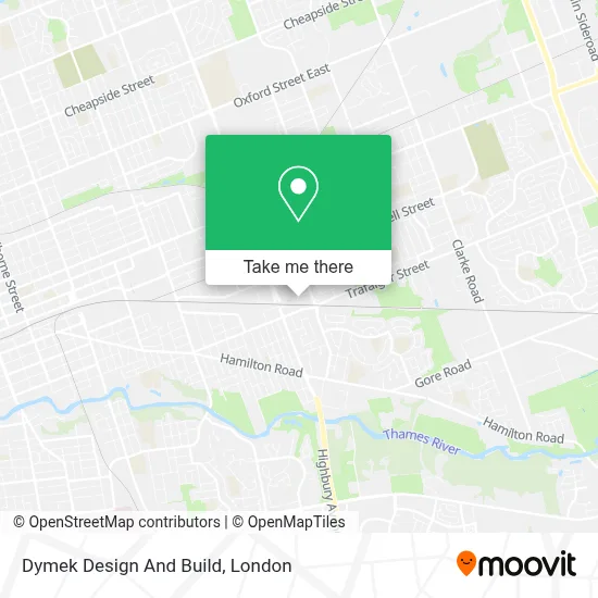 Dymek Design And Build map