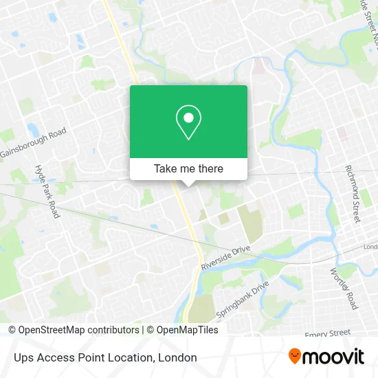 Ups Access Point Location map