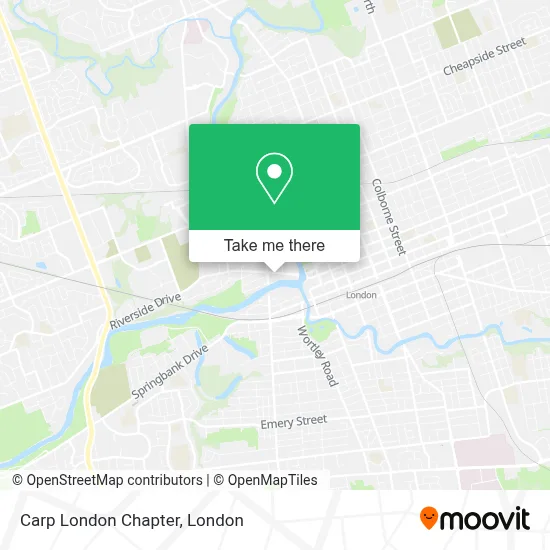 Carp London Chapter map