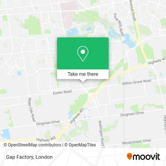 Gap Factory map