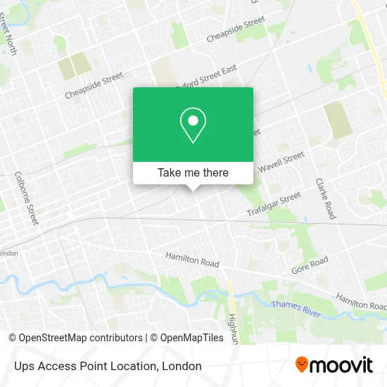 Ups Access Point Location map