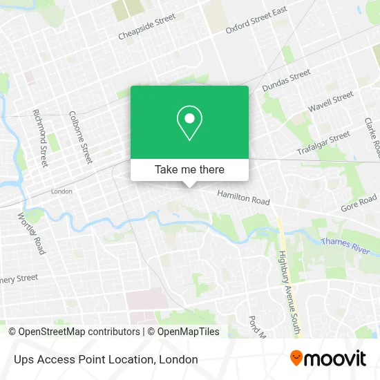 Ups Access Point Location map