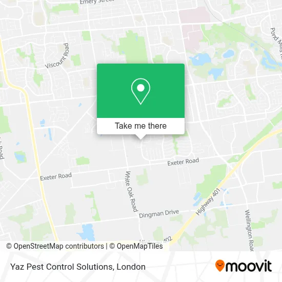Yaz Pest Control Solutions map