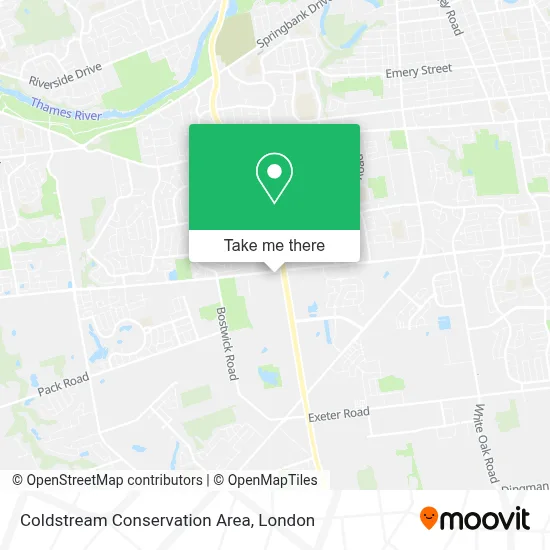 Coldstream Conservation Area map