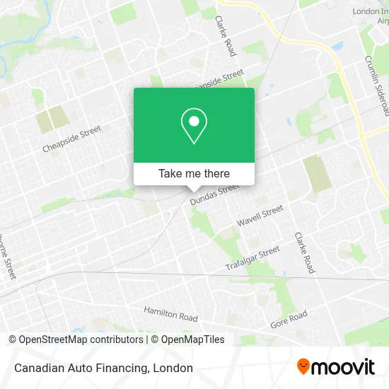 Canadian Auto Financing map