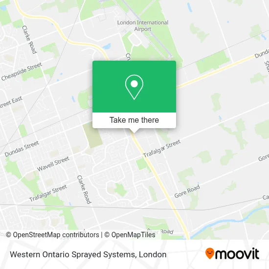 Western Ontario Sprayed Systems map