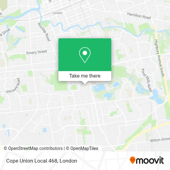 Cope Union Local 468 map