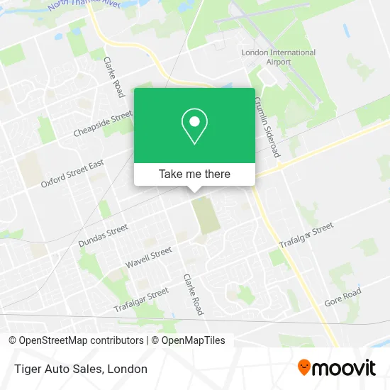 Tiger Auto Sales map