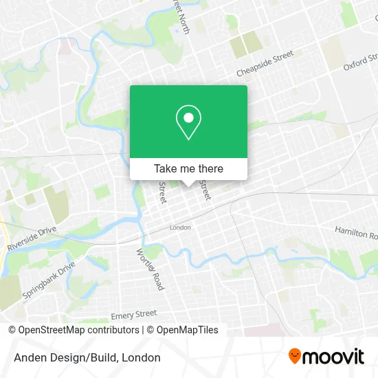 Anden Design/Build map