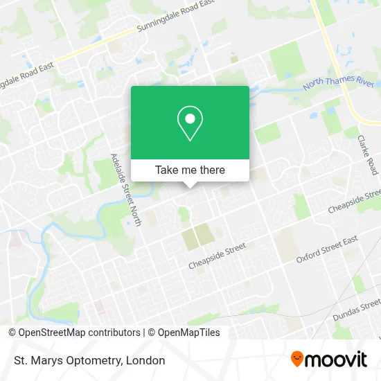 St. Marys Optometry map