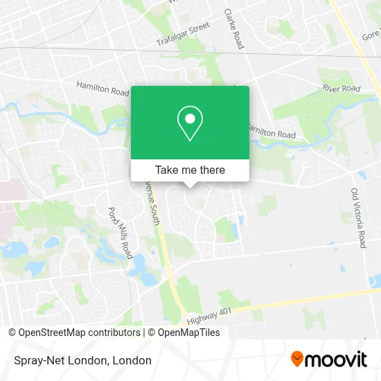 Spray-Net London map