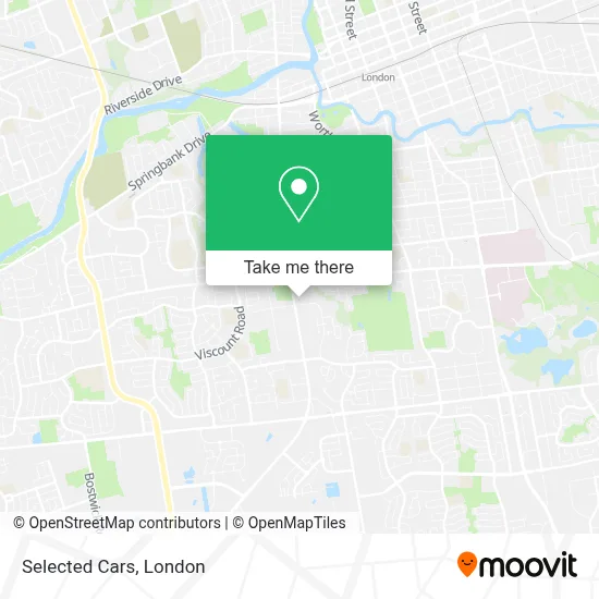 Selected Cars map