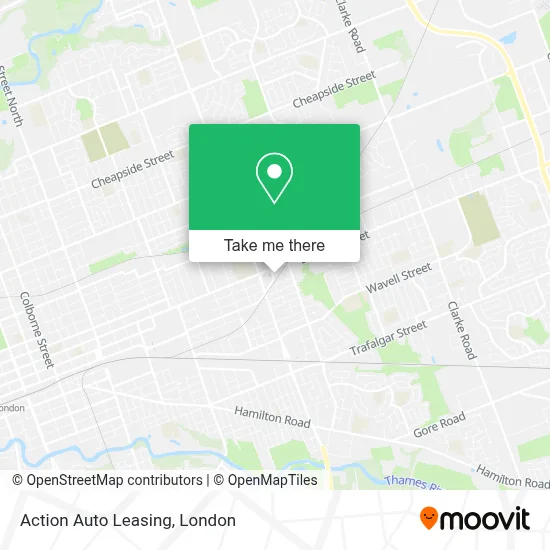 Action Auto Leasing map