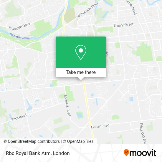 Rbc Royal Bank Atm map
