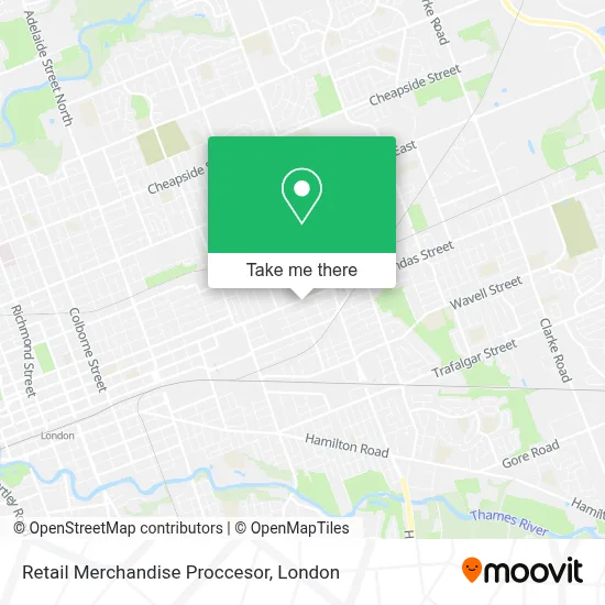 Retail Merchandise Proccesor map