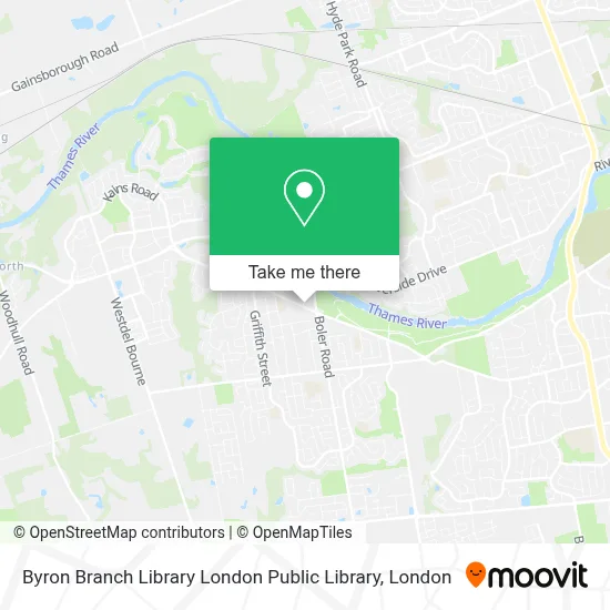 Byron Branch Library London Public Library map