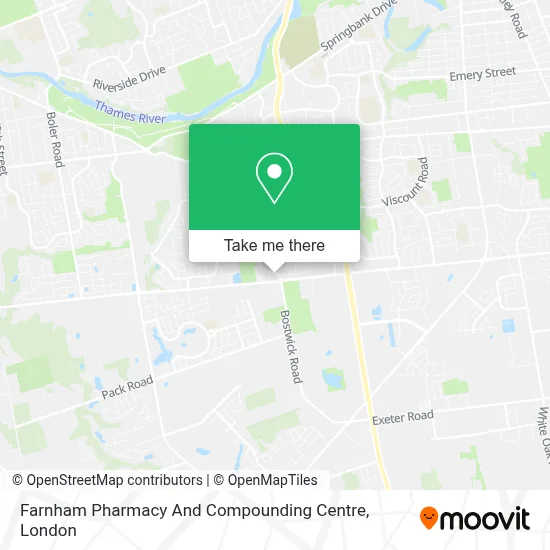 Farnham Pharmacy And Compounding Centre map