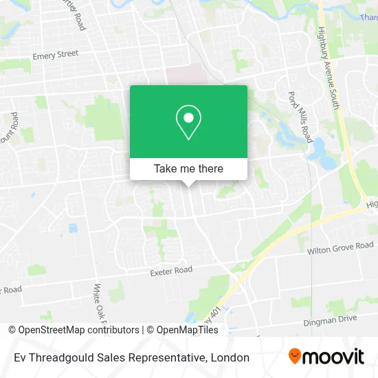 Ev Threadgould             Sales Representative map