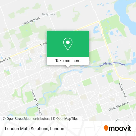 London Math Solutions map